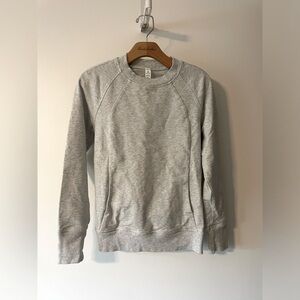 Lululemon gray sweatshirt with pockets size 0 Like New (Never Worn), No Spots